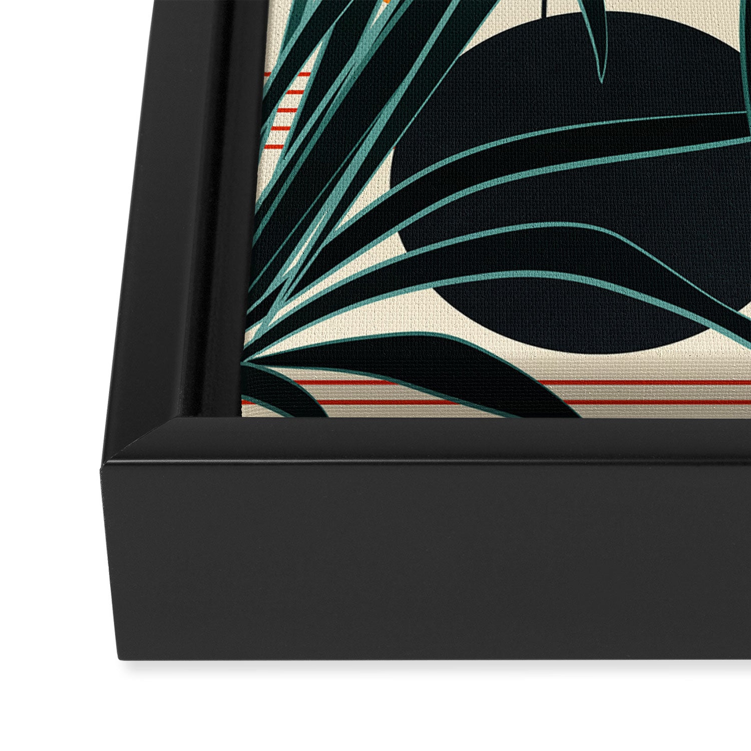 Petals Garden Geometry 2 Framed Canvas Print Gallery Image 3