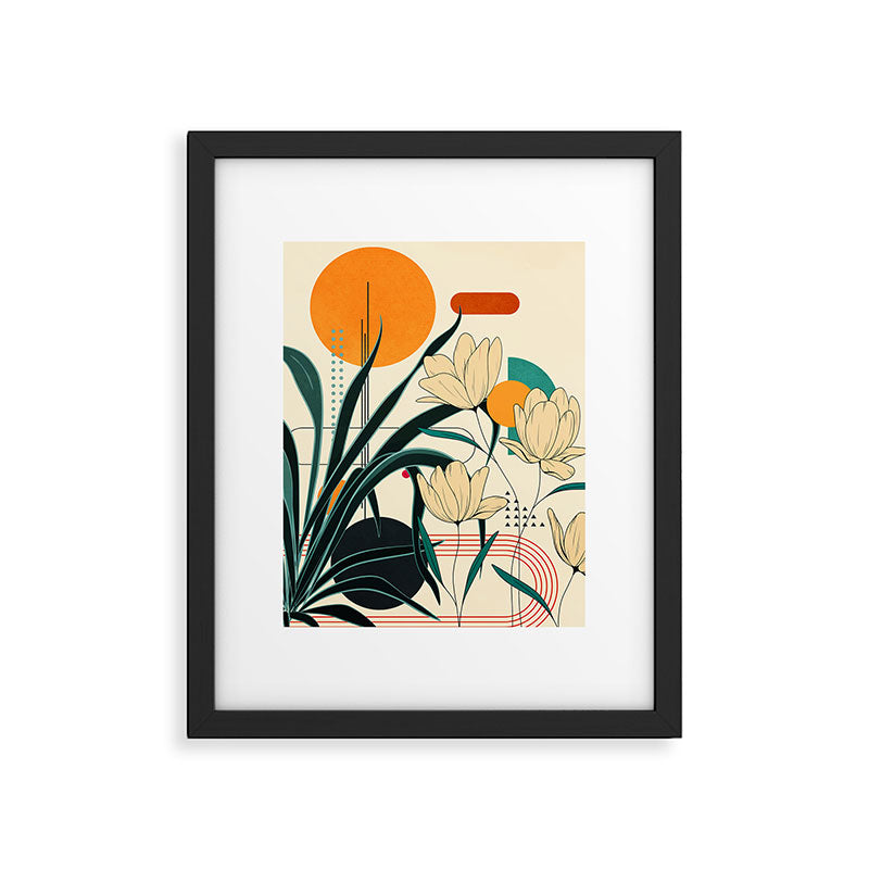 Petals Garden Geometry 2 Framed Art Print Gallery Image 5