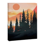 Pine Forest Sunset 2 Canvas Print Gallery Image 6