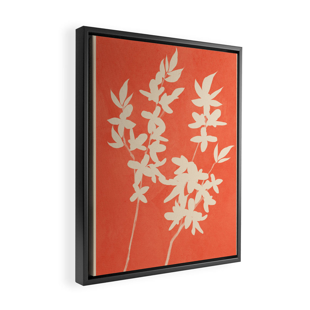 Plant Imprints 1 Framed Canvas Print Gallery Image 2