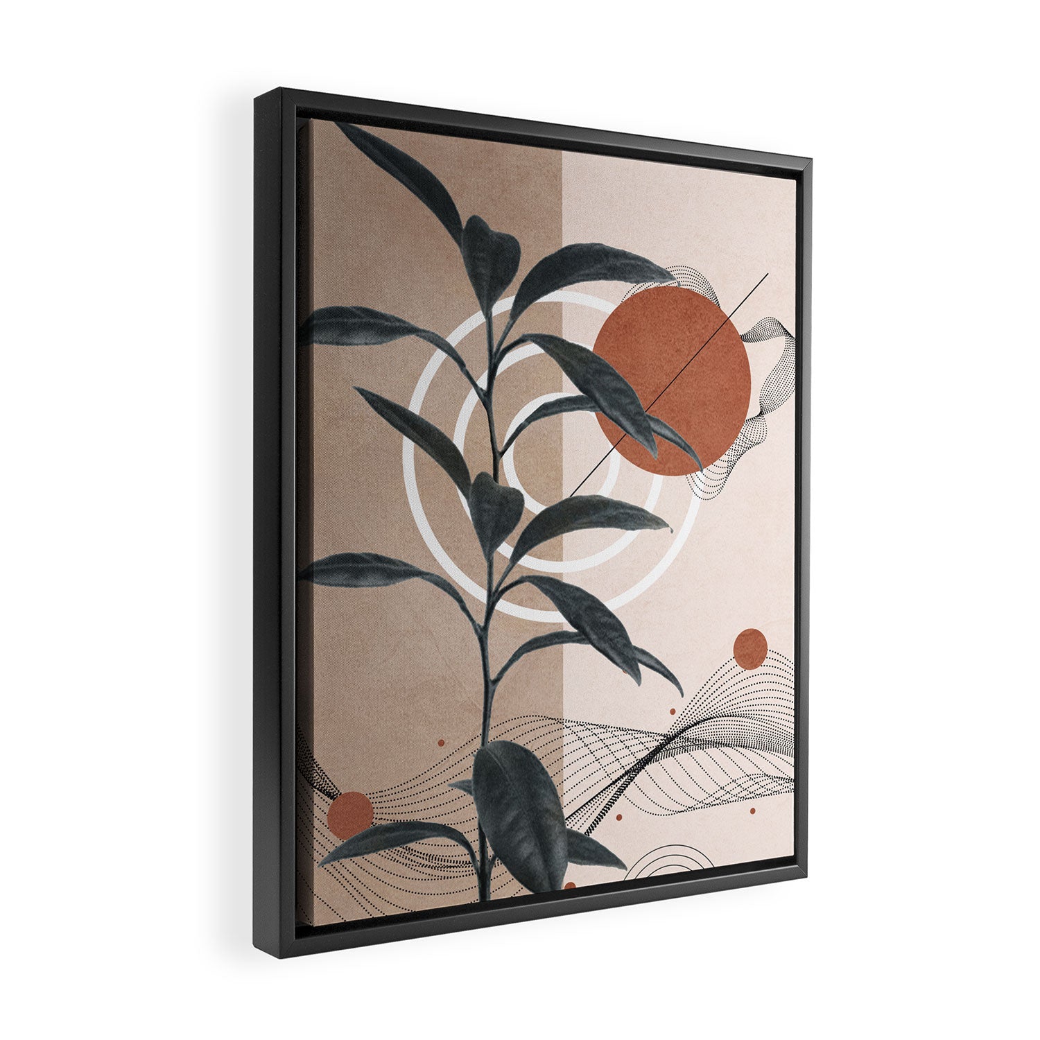 Plant Life Design 03 Framed Canvas Print Gallery Image 2