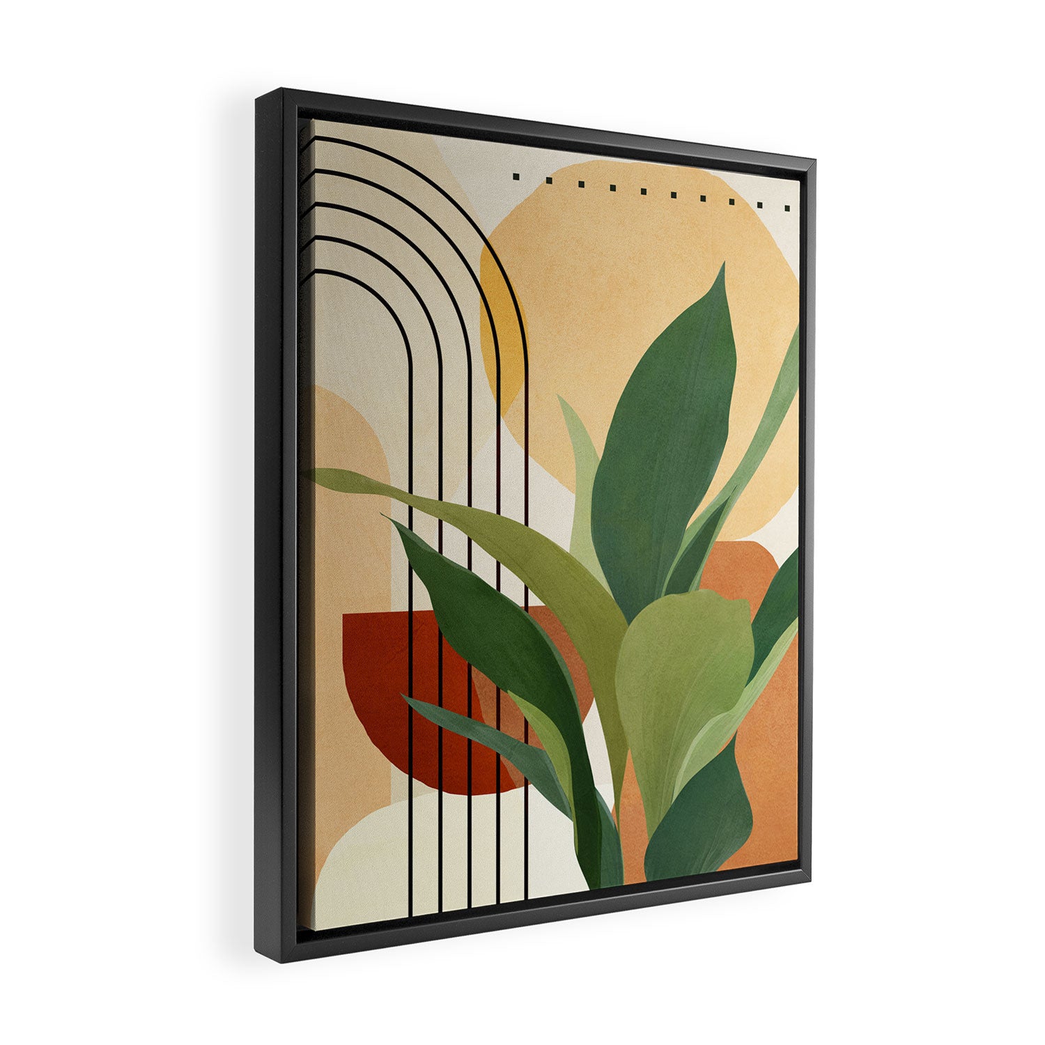 Plant Life Design 03 Framed Canvas Print Gallery Image 2