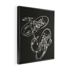 Retro Sneakers Drawing 4 Framed Canvas Print Gallery Image 2