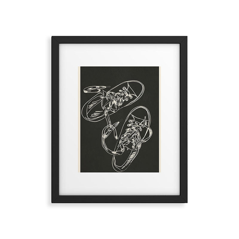 Retro Sneakers Drawing 4 Framed Art Print Gallery Image 5