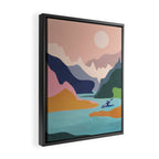 River Canyon Kayaking Framed Canvas Print Gallery Image 2