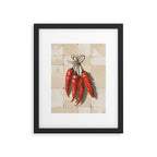 Rustic Red Peppers Framed Art Print Gallery Image 5