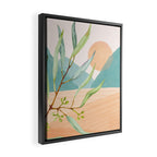 Setting Sun over the Sea 1 Framed Canvas Print Gallery Image 2