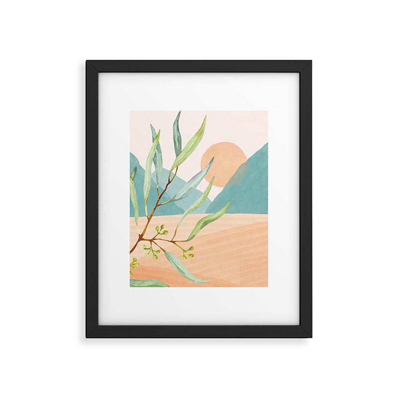 Setting Sun over the Sea 1 Framed Art Print Gallery Image 6