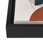 Shape Abstractions 06 Framed Canvas Print Gallery Image 3