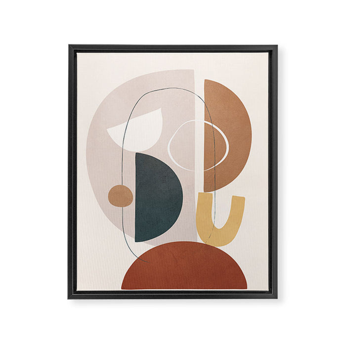 Shape Abstractions 06 Framed Canvas Print Gallery Image 1