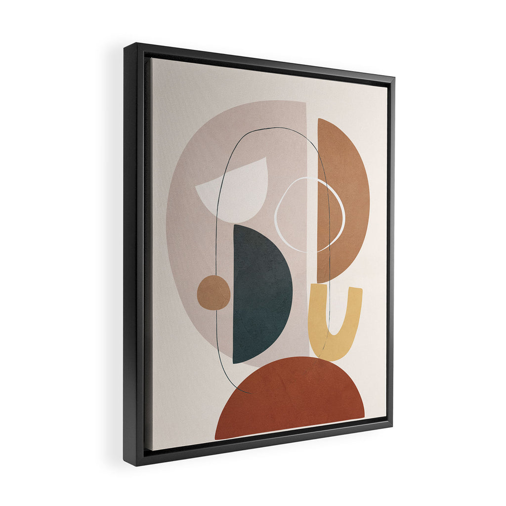 Shape Abstractions 06 Framed Canvas Print Gallery Image 2