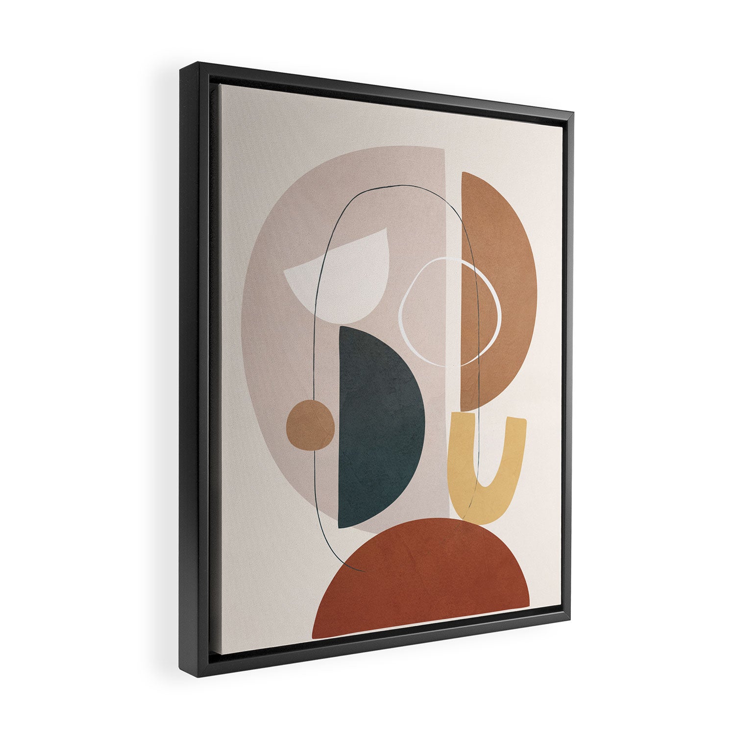 Shape Abstractions 06 Framed Canvas Print Gallery Image 2