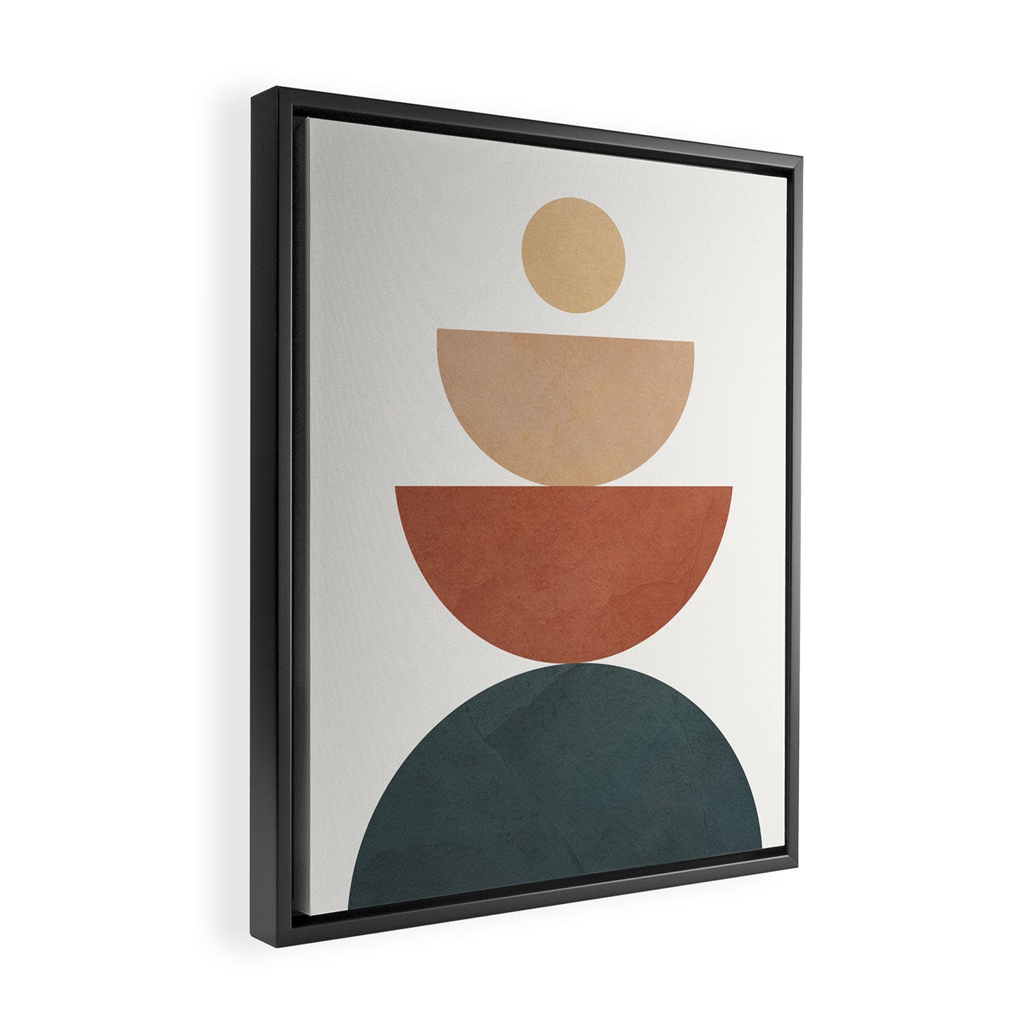 Shape Balance 04 Framed Canvas Print Gallery Image 2