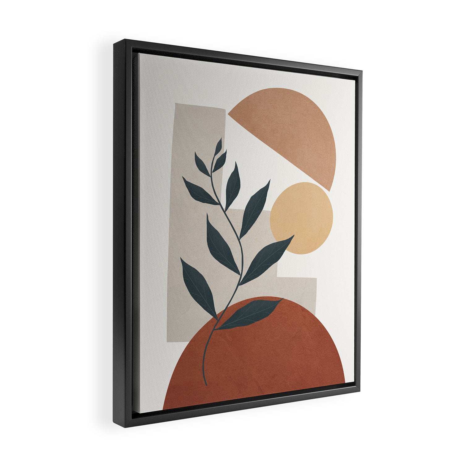 Shapes and Branches 03 Framed Canvas Print Gallery Image 2