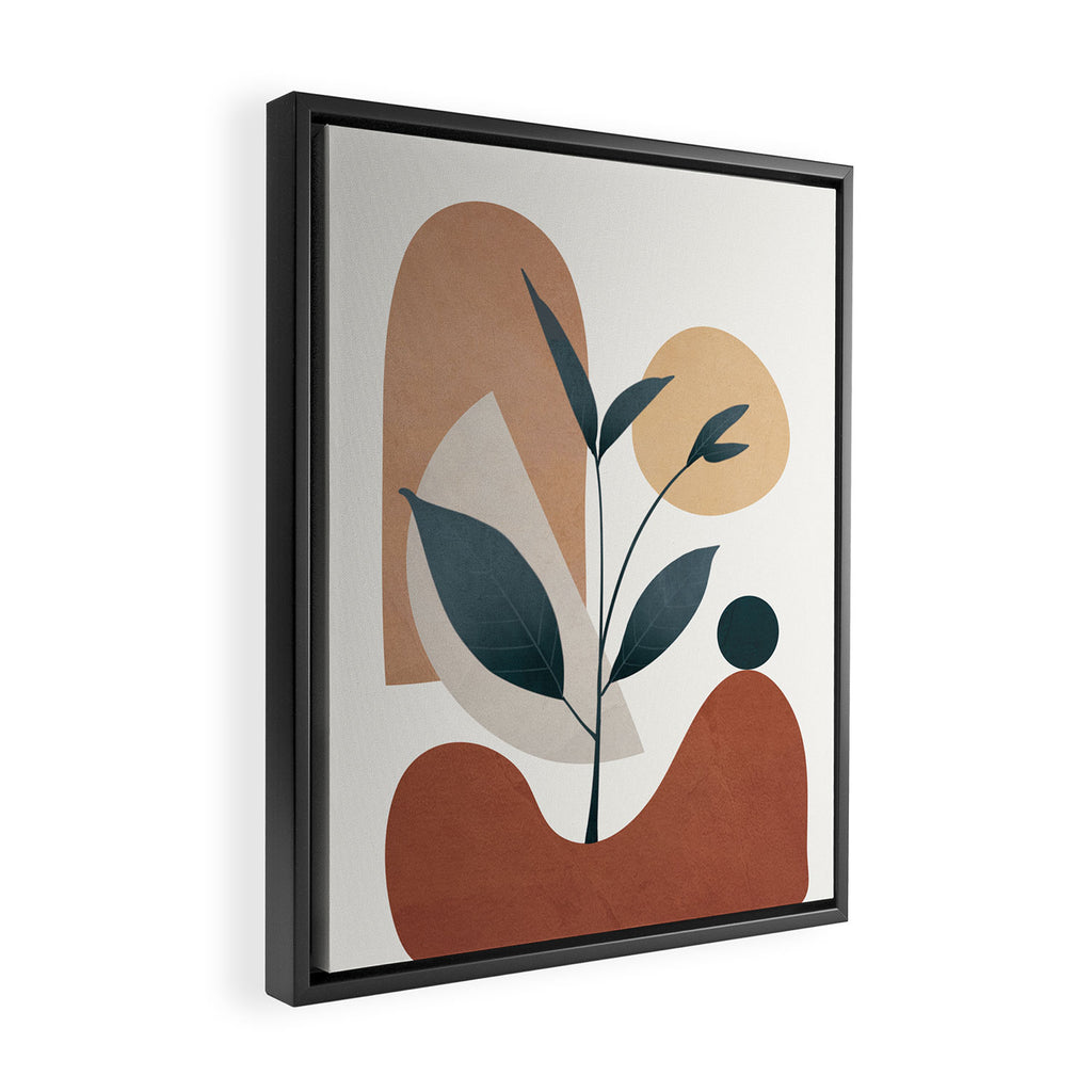 Shapes and Branches 06 Framed Canvas Print Gallery Image 2