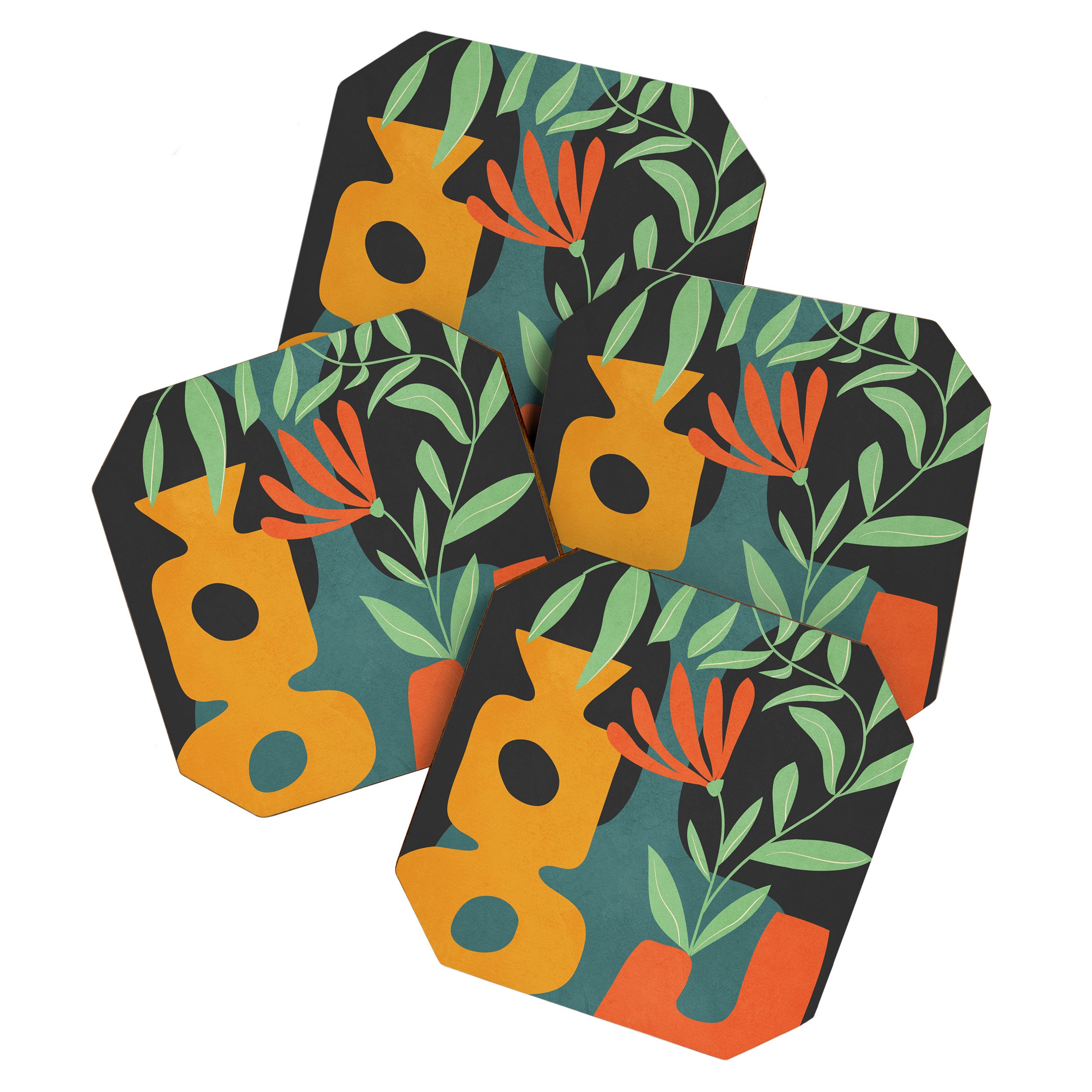 Shapes in Bloom 1 Coaster Gallery Image 1