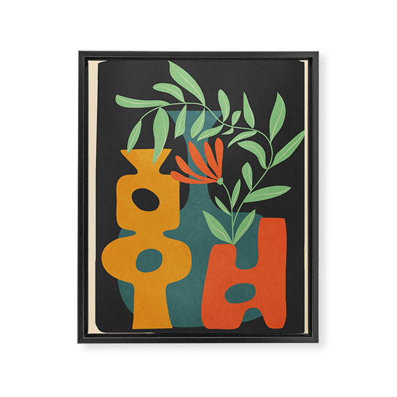 Shapes in Bloom 1 Framed Canvas Print Gallery Image 6