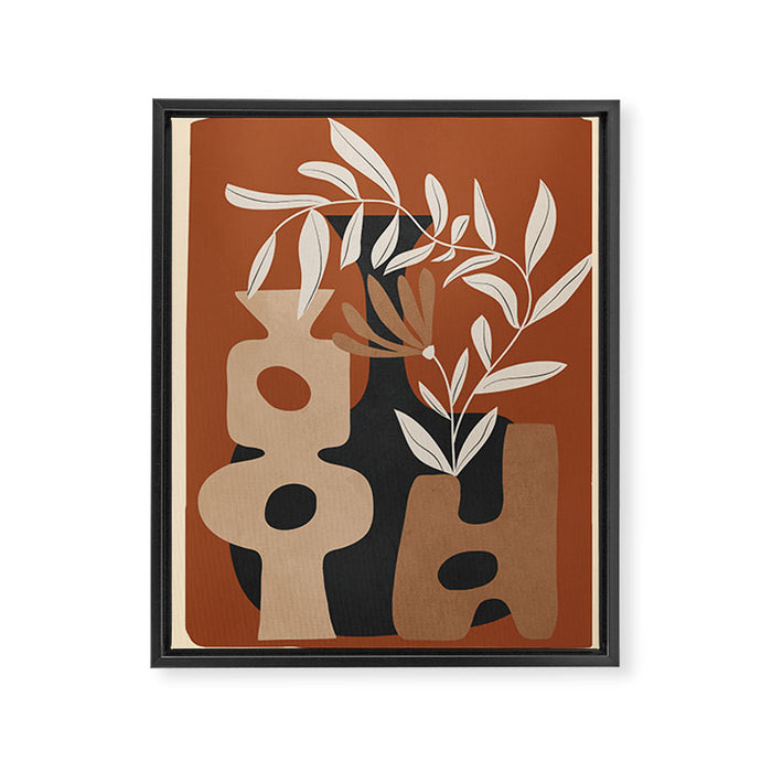 Shapes in Bloom 2 Framed Canvas Print Gallery Image 1