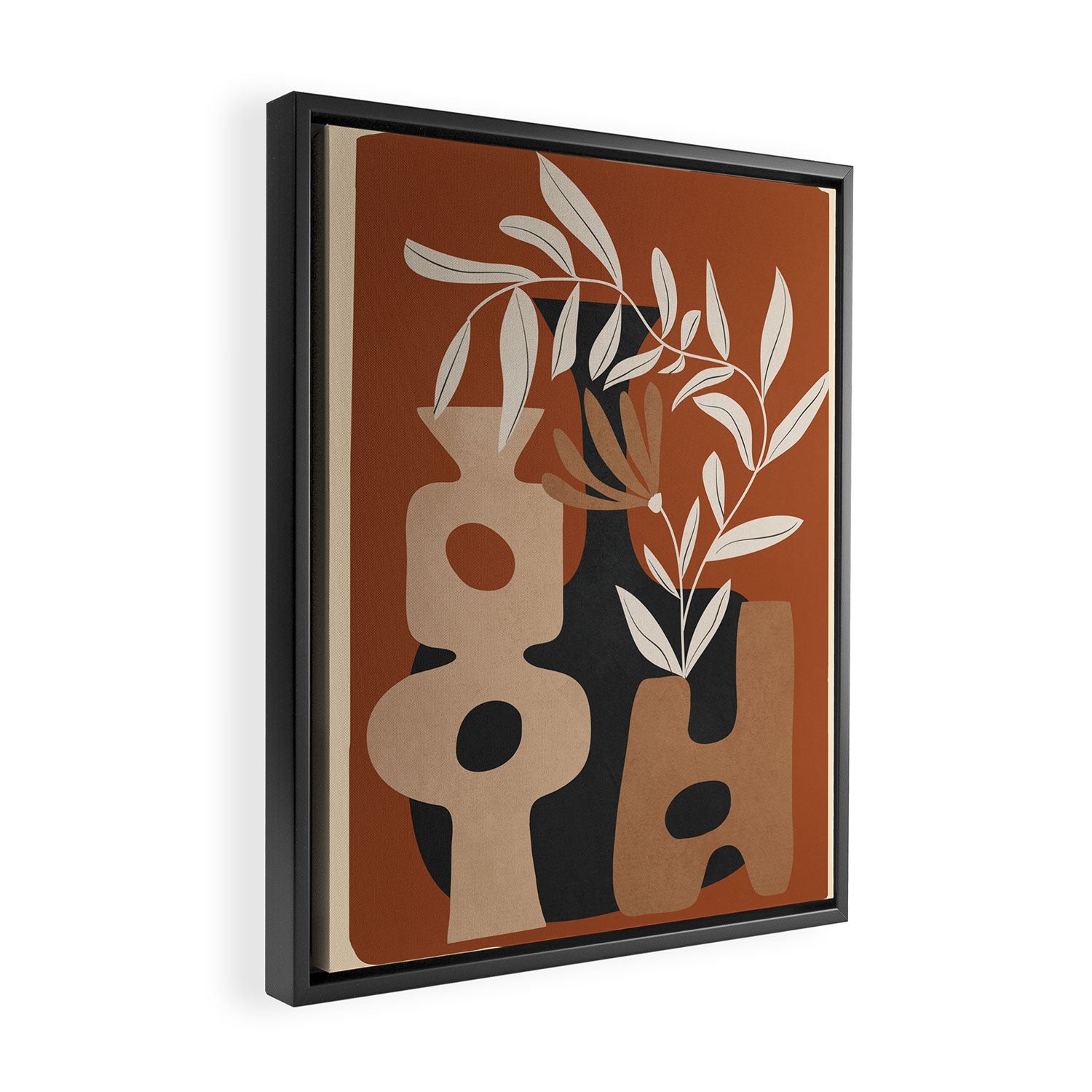 Shapes in Bloom 2 Framed Canvas Print Gallery Image 2