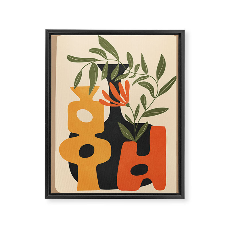 Shapes in Bloom 3 Framed Canvas Print Gallery Image 6