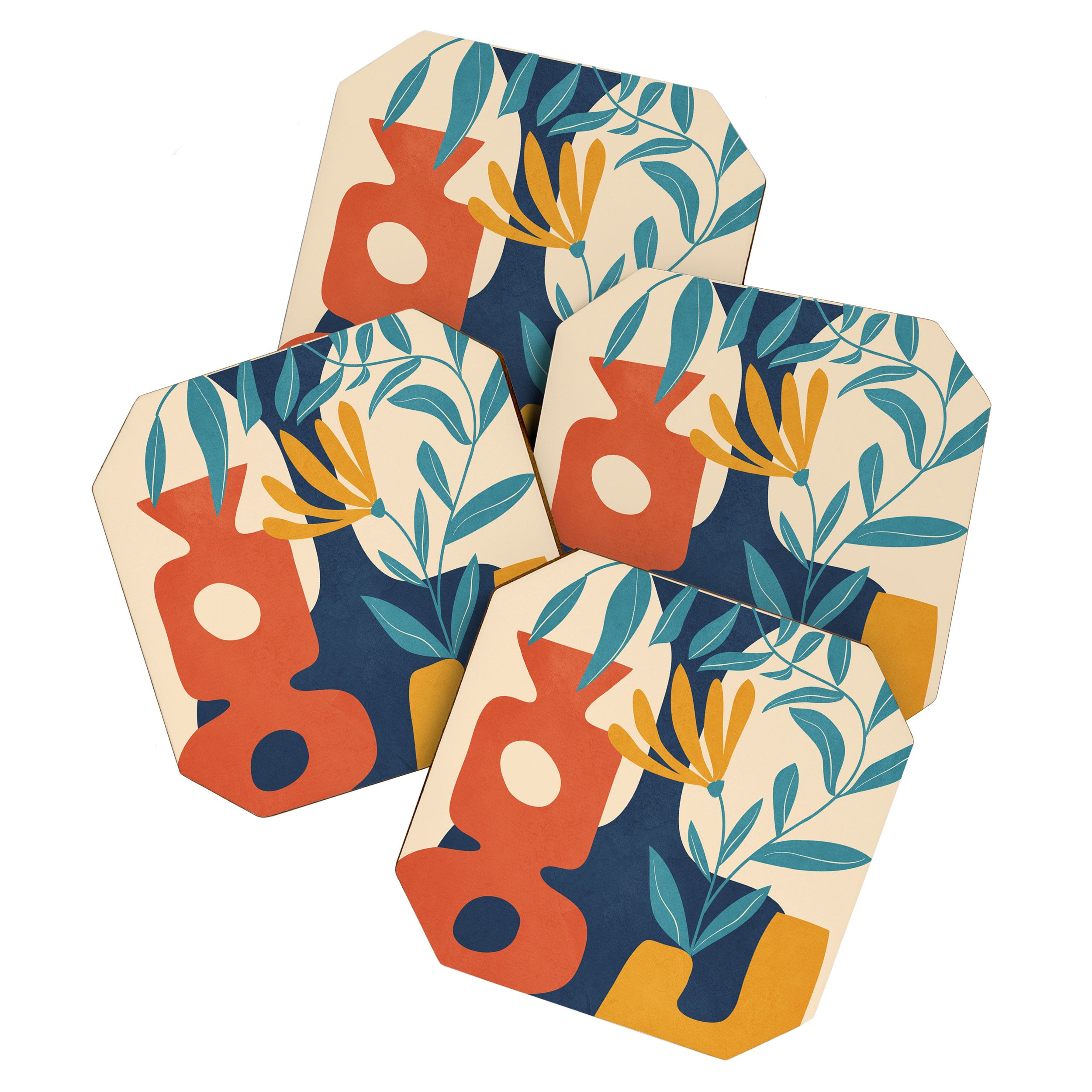 Shapes in Bloom 4 Coaster Gallery Image 1