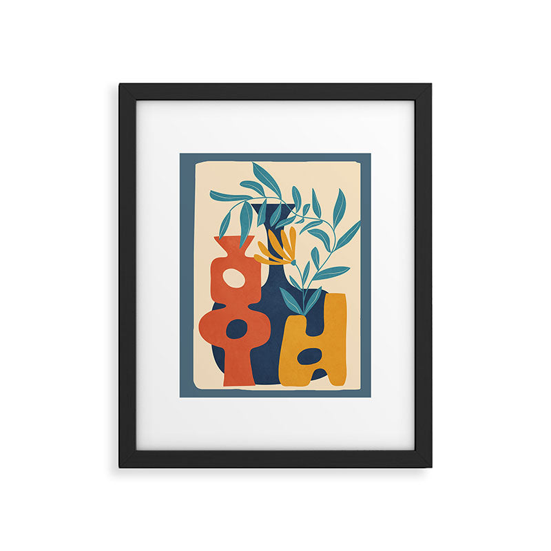 Shapes in Bloom 4 Framed Art Print Gallery Image 5