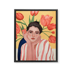 She is the Spring Framed Canvas Print Gallery Image 6