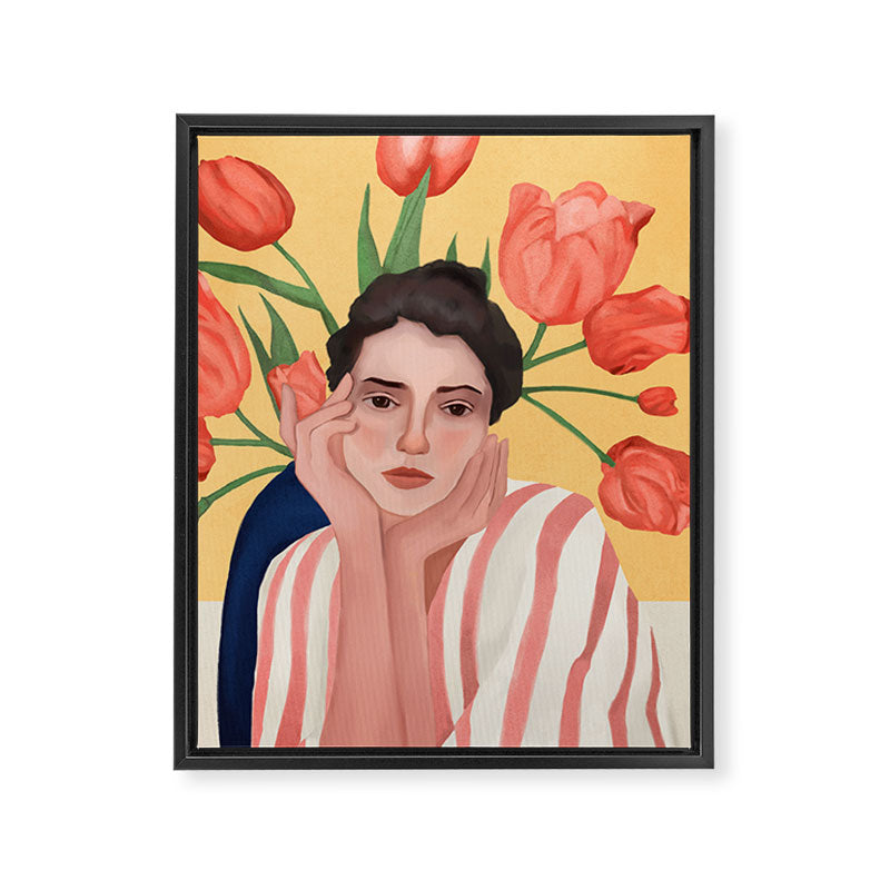 She is the Spring Framed Canvas Print Gallery Image 6