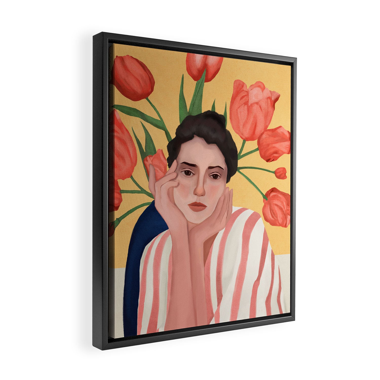 She is the Spring Framed Canvas Print Gallery Image 2