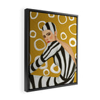 She Was Here Framed Canvas Print Gallery Image 2