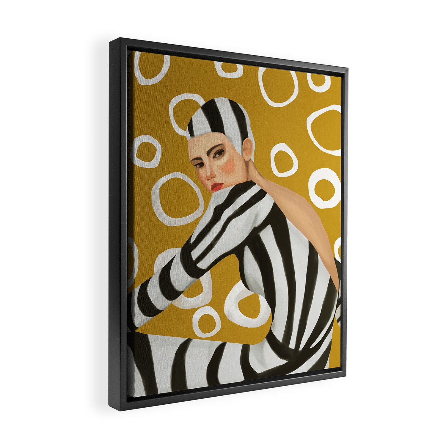 She Was Here Framed Canvas Print Gallery Image 2