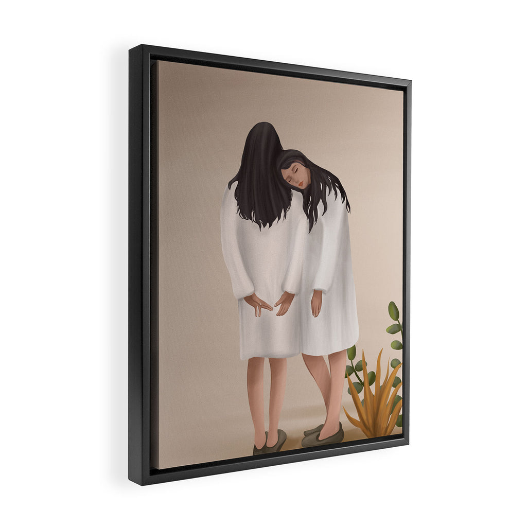 Sisters Framed Canvas Print Gallery Image 2