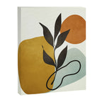 Soft Abstract Small Leaf Canvas Print Gallery Image 6