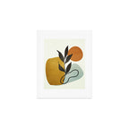 Soft Abstract Small Leaf Art Print Gallery Image 1