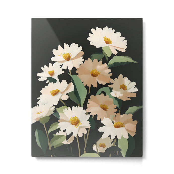 Soft Bloom Noir Metal Print Gallery Image 1