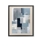 Soft Blue Forms I Framed Canvas Print Gallery Image 6
