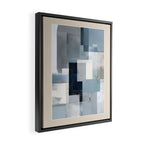 Soft Blue Forms I Framed Canvas Print Gallery Image 2