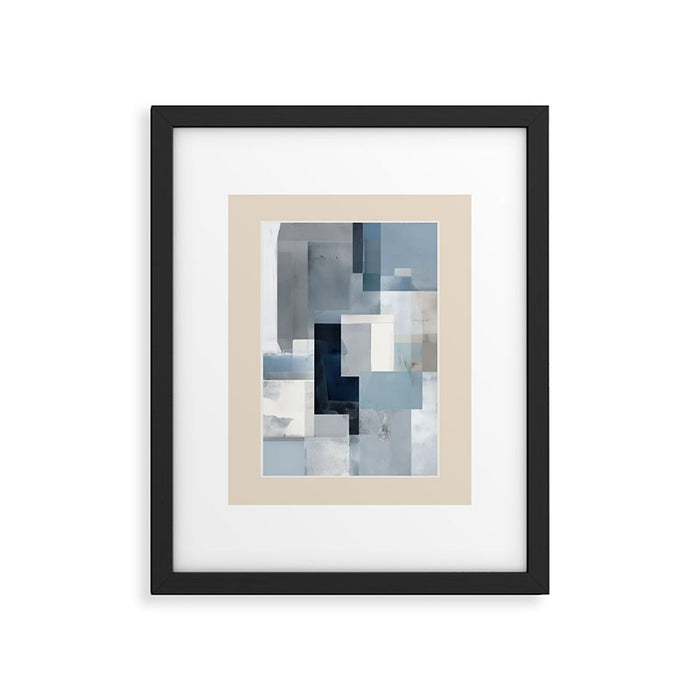 Soft Blue Forms I Framed Art Print Gallery Image 1