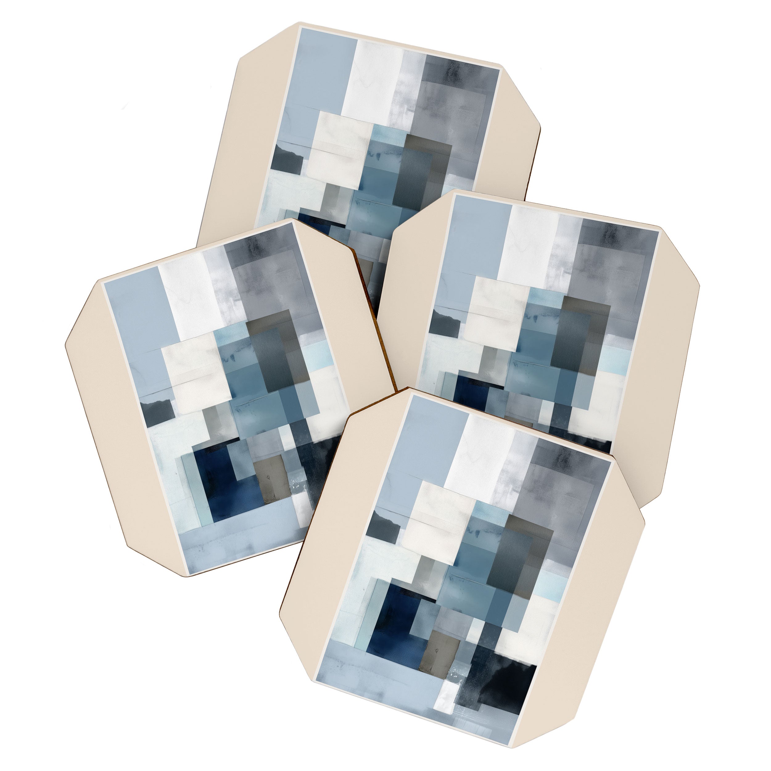 Soft Blue Forms II Coaster Gallery Image 1
