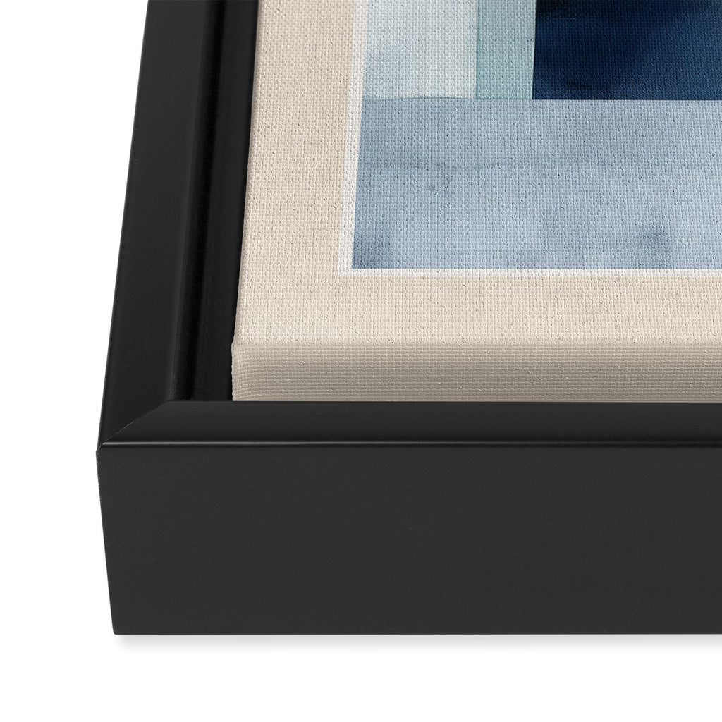 Soft Blue Forms II Framed Canvas Print Gallery Image 3