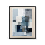 Soft Blue Forms II Framed Canvas Print Gallery Image 6