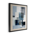 Soft Blue Forms II Framed Canvas Print Gallery Image 2