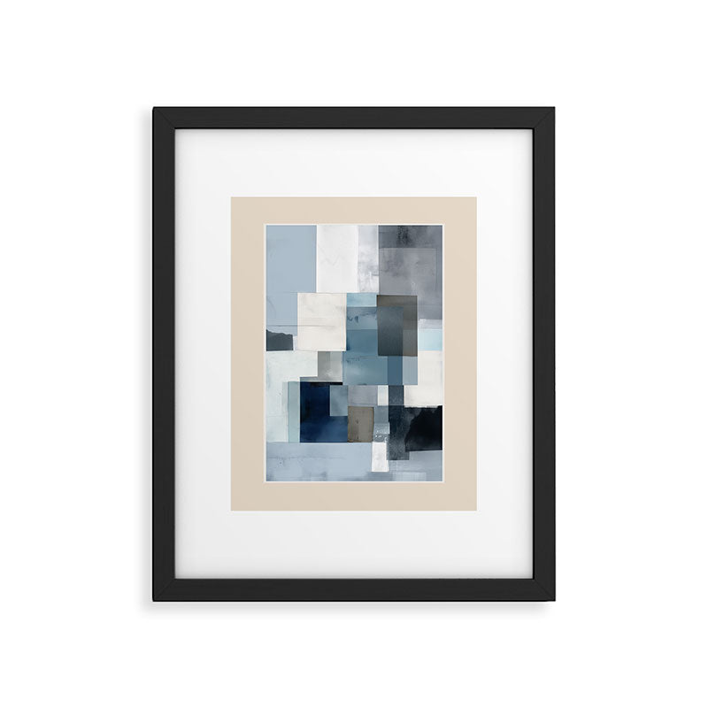 Soft Blue Forms II Framed Art Print Gallery Image 5