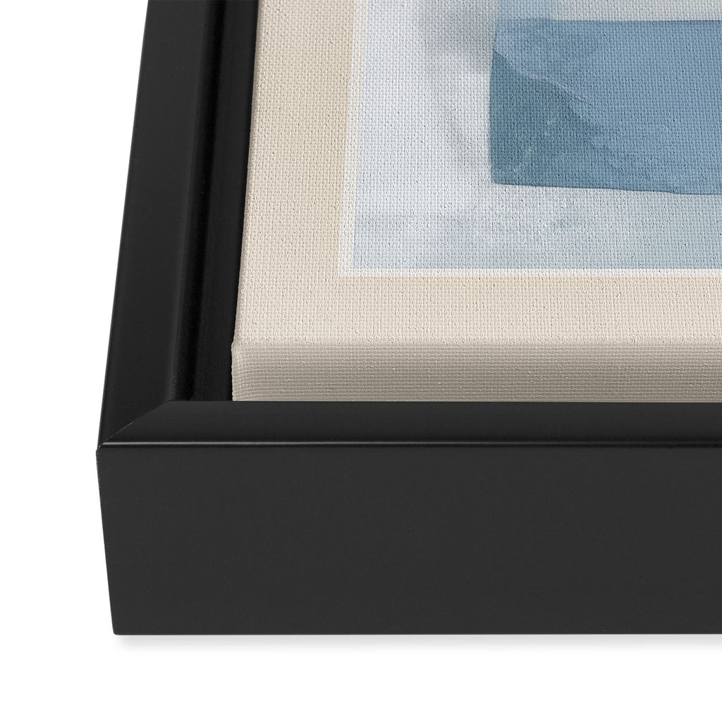Soft Blue Forms III Framed Canvas Print Gallery Image 3