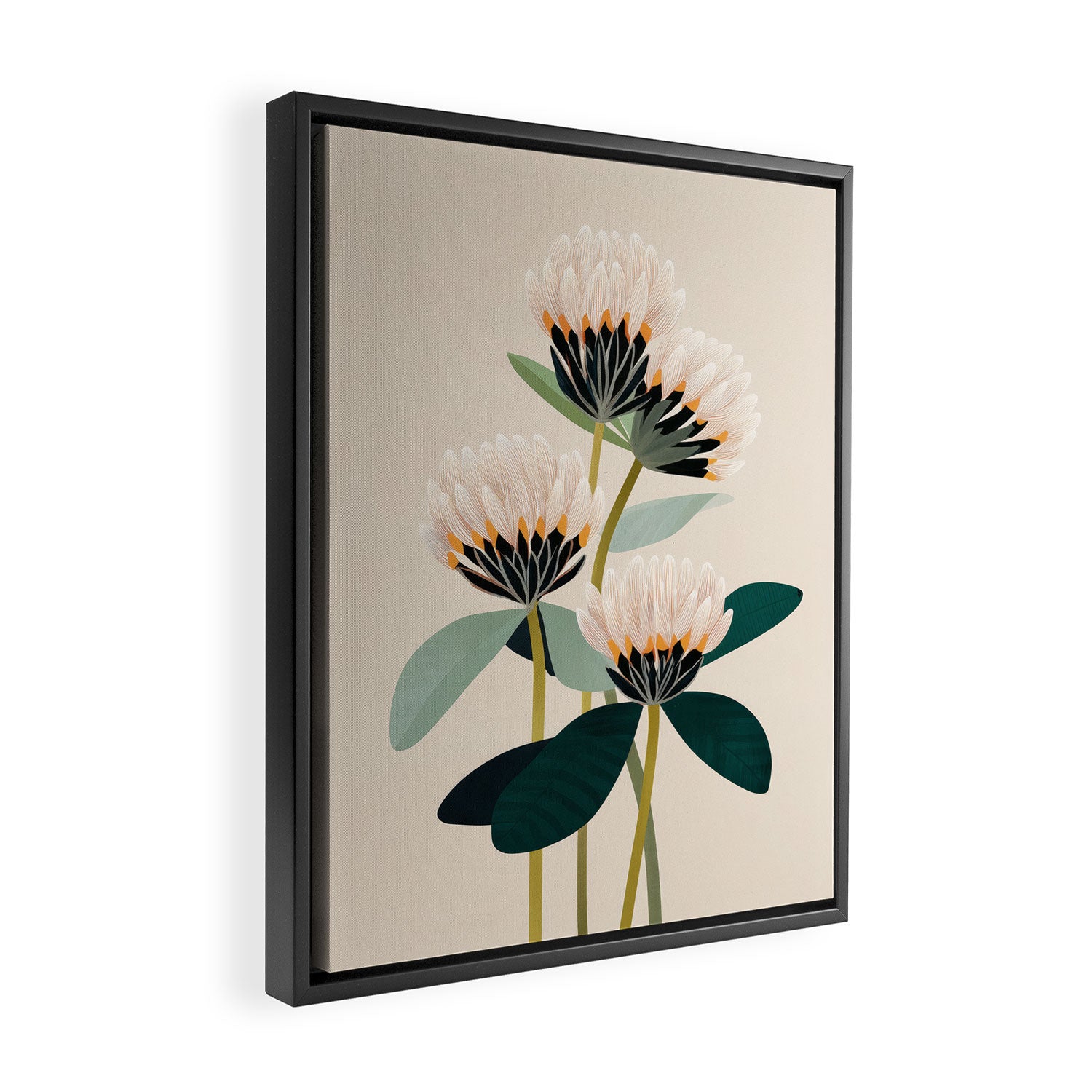 Soft Botanica Framed Canvas Print Gallery Image 2