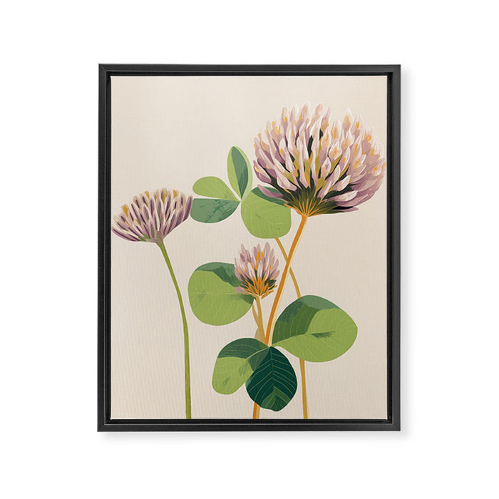 Soft Field Botanicals Framed Canvas Print Gallery Image 1