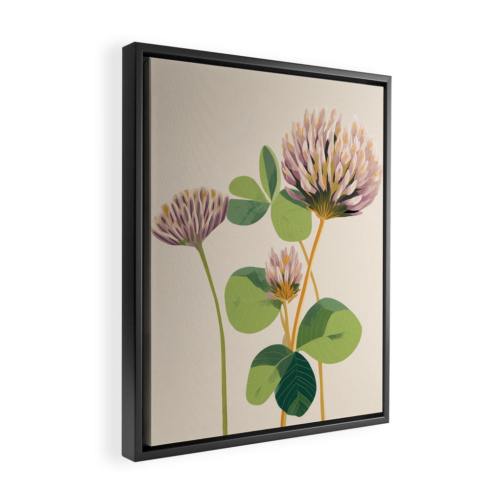 Soft Field Botanicals Framed Canvas Print Gallery Image 2