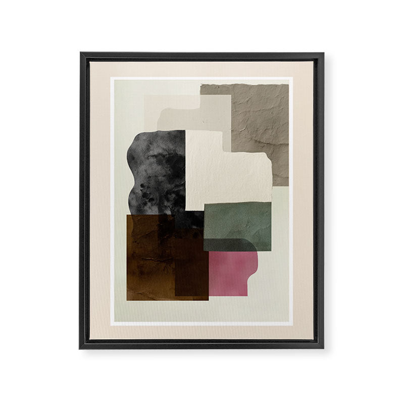Soft Geometry I Framed Canvas Print Gallery Image 6