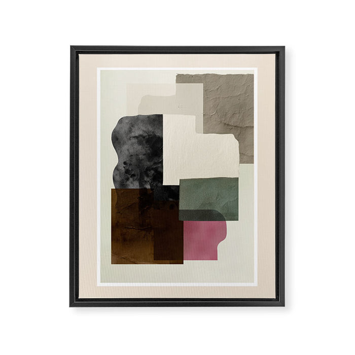 Soft Geometry I Framed Canvas Print Gallery Image 1