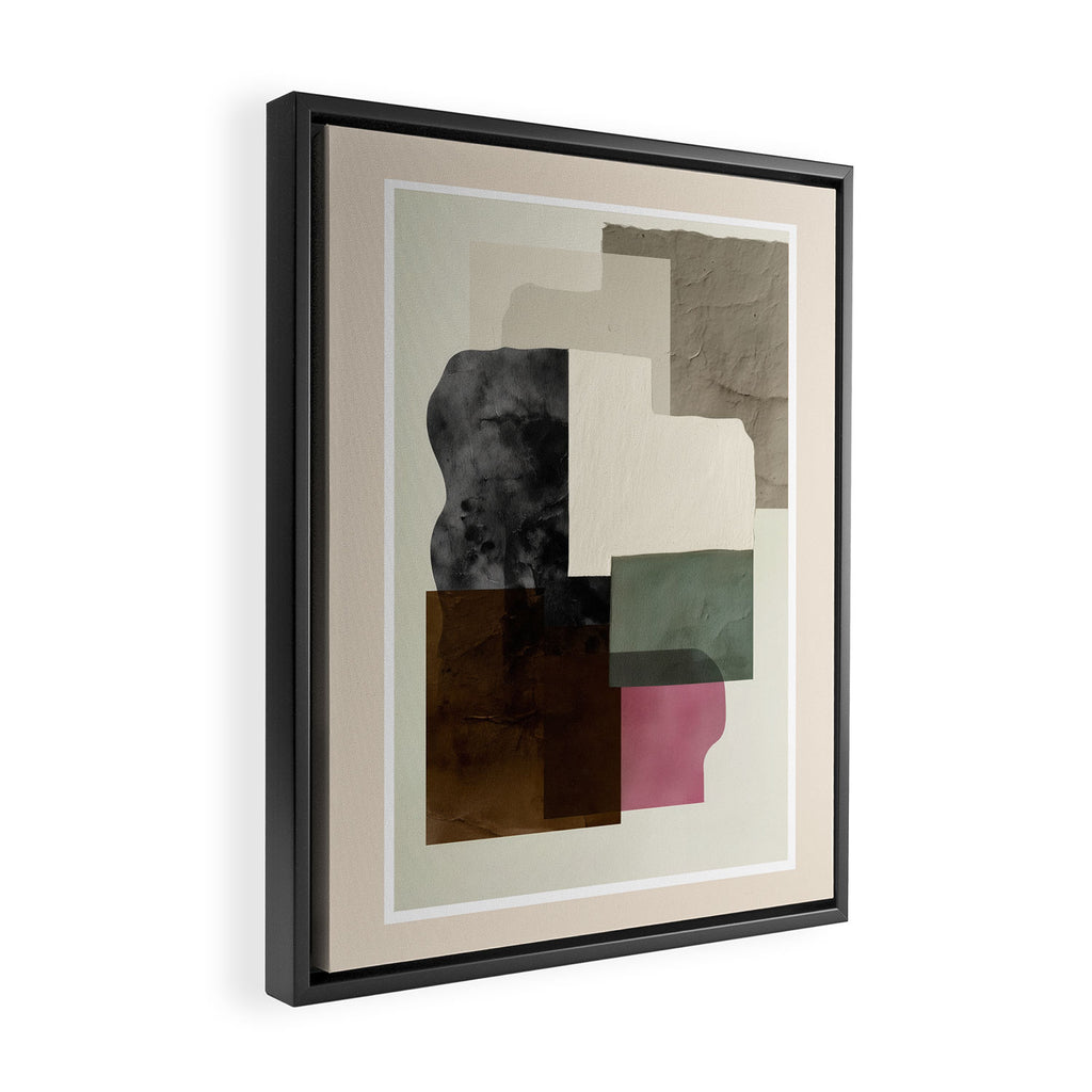 Soft Geometry I Framed Canvas Print Gallery Image 2